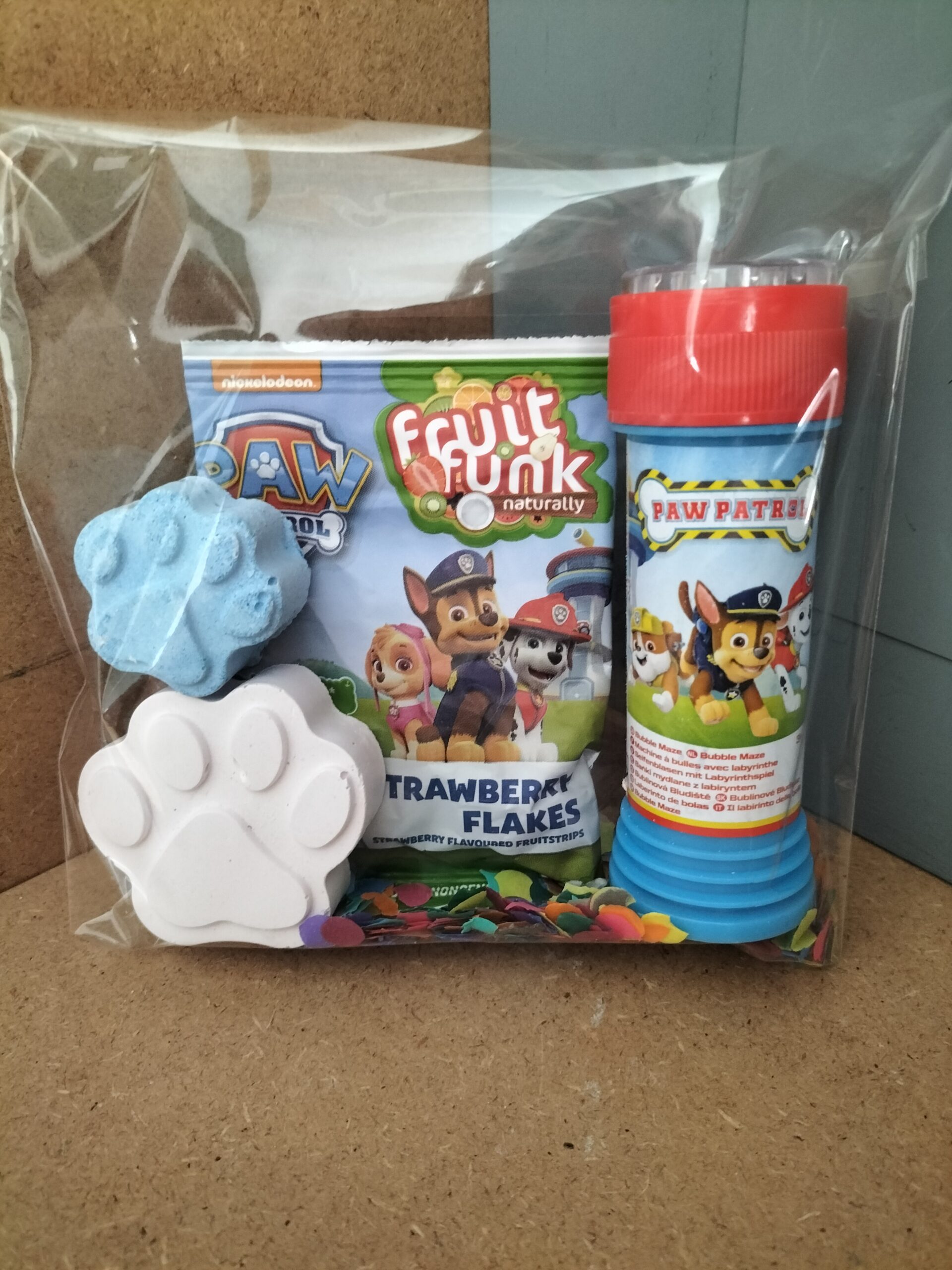 Paw patrol traktatie met klein en groot pootje