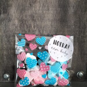 Gender reveal bedankje (zakje)