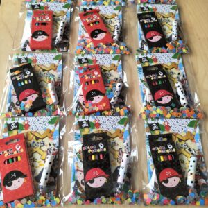 Piraten traktatie met kleurboekje en kleurpotloodjes