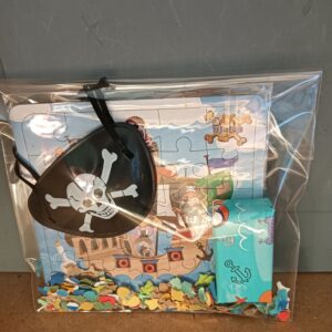Piraat traktatie puzzel/ooglap
