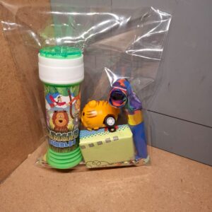 Jungle traktatie bellenblaas/auto/toeter