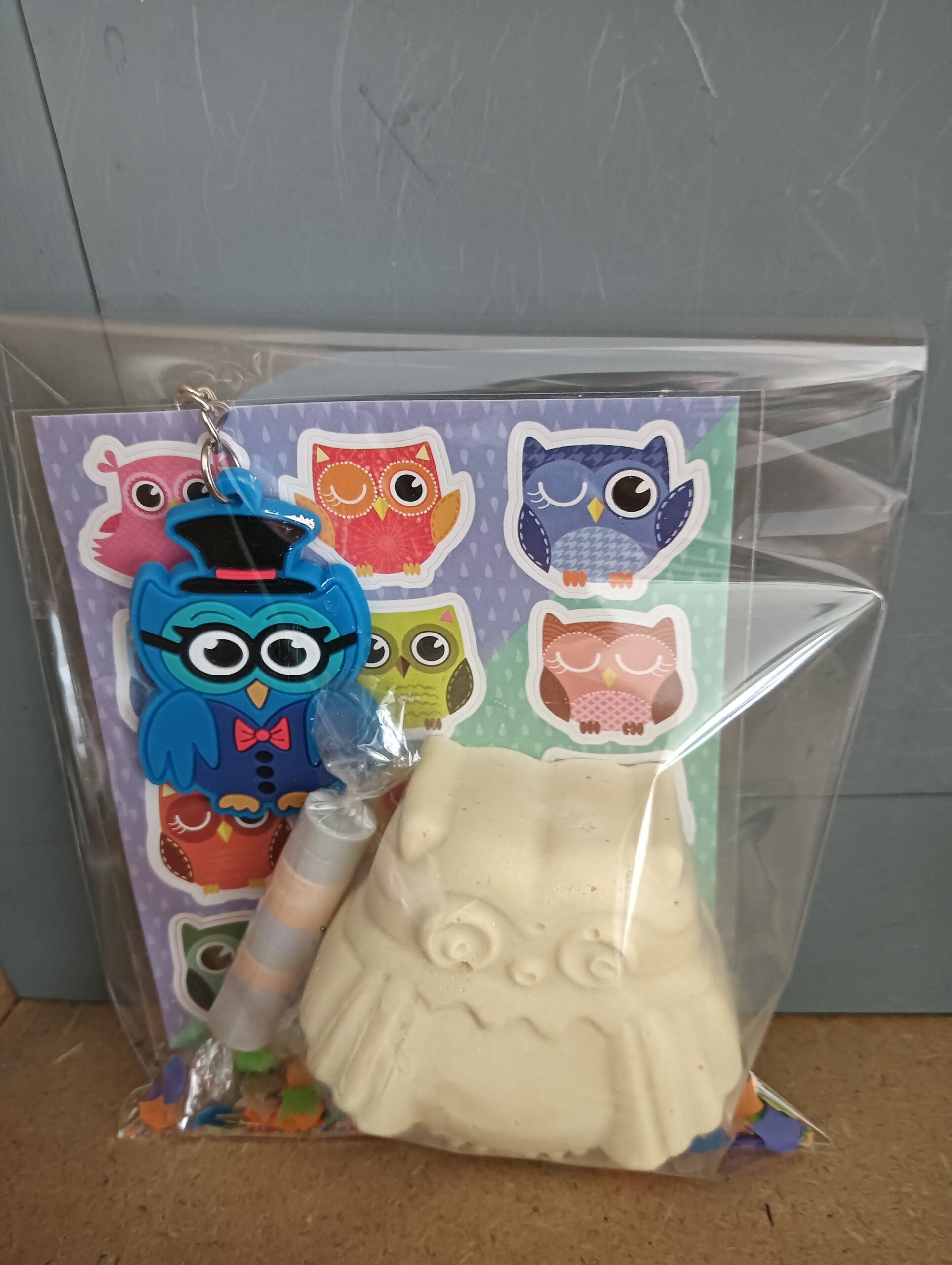 Uil traktatie /stickers/stoepkrijt/sleutelhanger