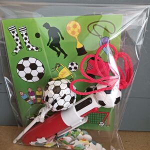 Voetbal traktatie pen/stickers