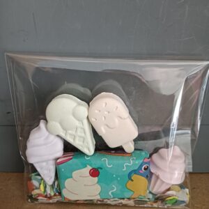 Mini ijsjes stoepkrijt traktatie