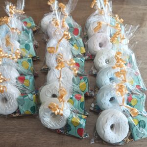 Donut stoepkrijt traktatie