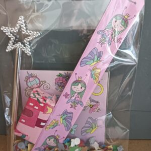 Prinses traktatie stickers/klaparmband/toverstafje