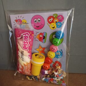 Smiley traktatie stickers/krijtjespen