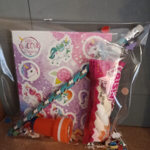 Unicorn traktatie stickers/potlood