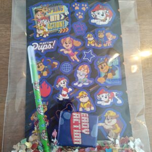 Paw patrol traktatie stickers/stift