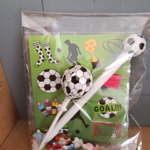 Voetbal traktatie stickers/pen