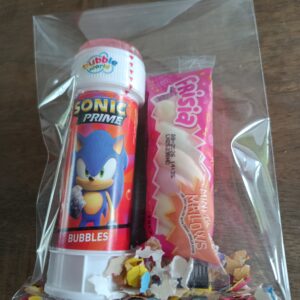 Sonic traktatie met bellenblaas