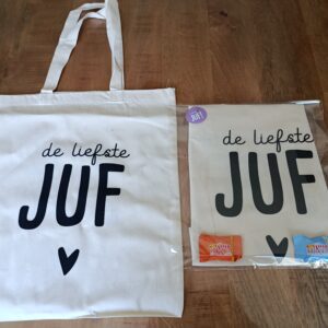 Juf tas cadeautje
