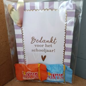 Einde schooljaar bedankje!