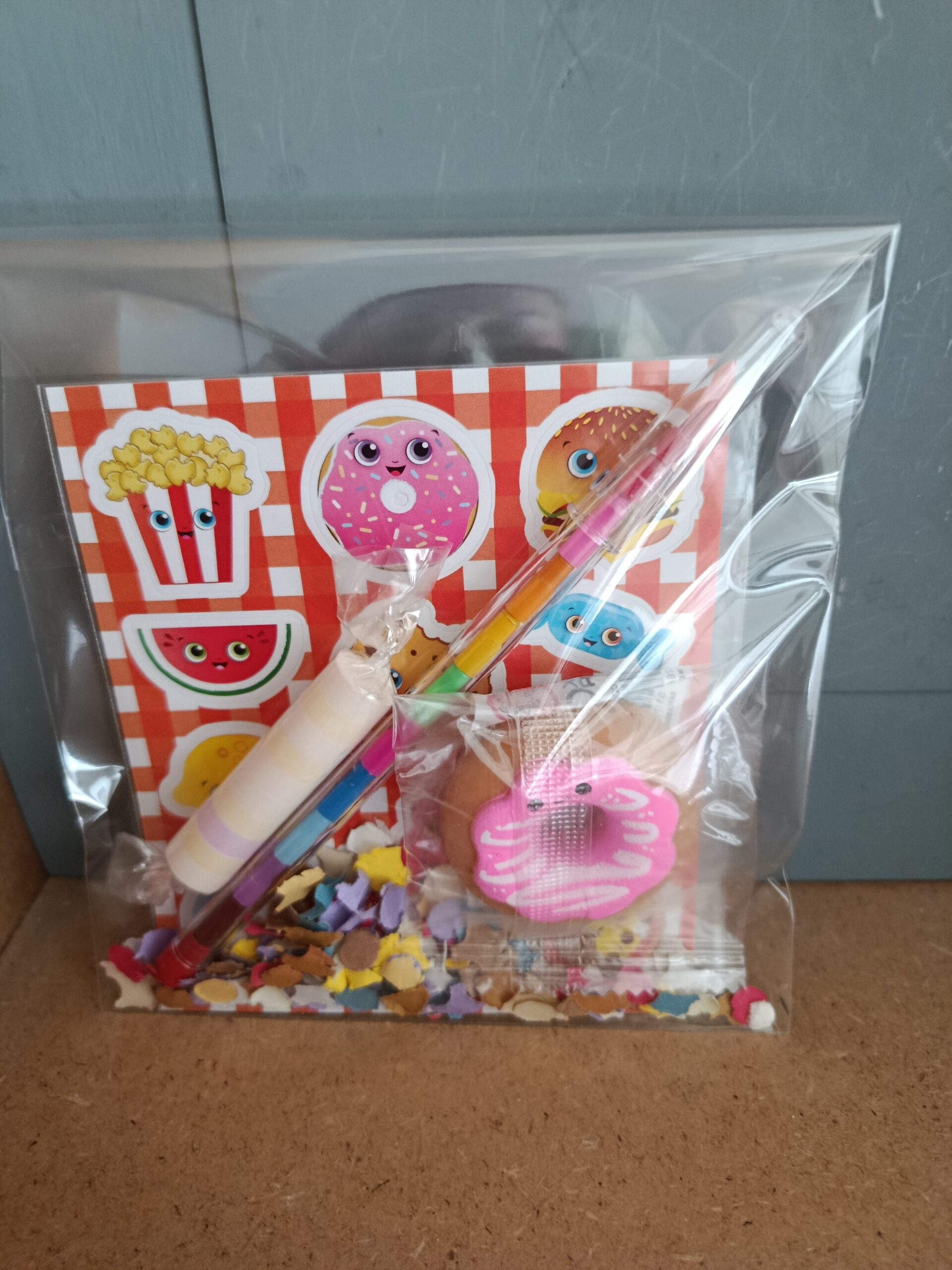 Squishy traktatie met stickers