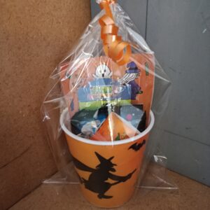 Halloween beker traktatie stickers/lampje