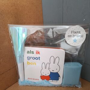 Geboorte traktatie blauw