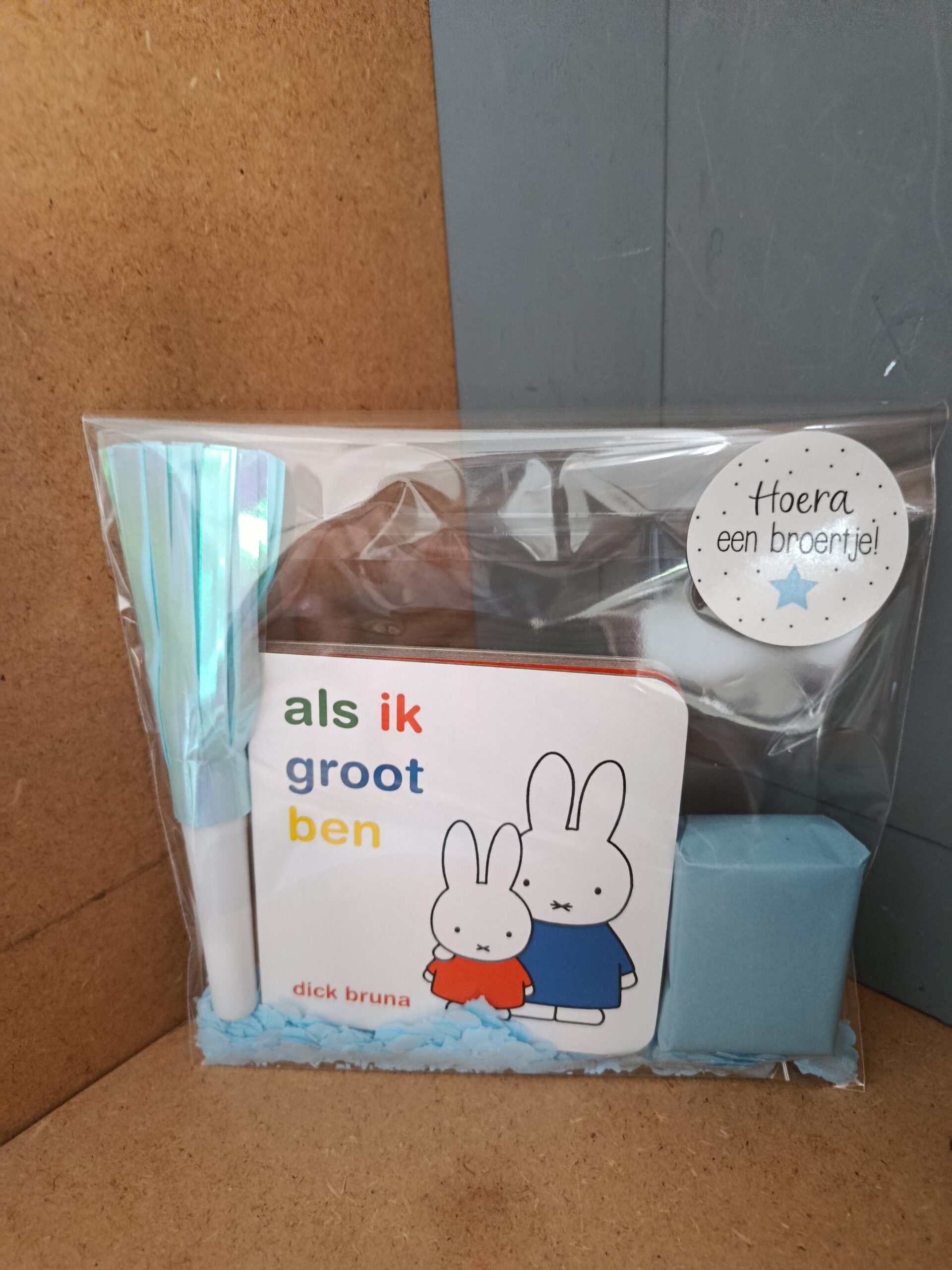 Geboorte traktatie blauw